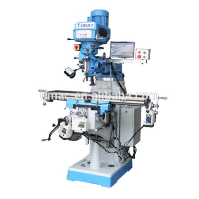 China M330A (Fresadoras de Torreta) Turret milling machine with R8 spindle taper table size 330x1370 taiwan milling head for sale