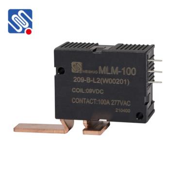 China MEISHUO new product MLM-100-209-B-L2 double sealed coil 100A 9VDC NC latching relay for samrt meter for sale