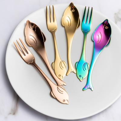 China New Design Sustainable Shape Small Shovel Teaspoon Dolphins Spork 304 Stainless Steel For Wedding Favors Laser Logo for sale