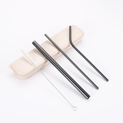 China Amazon Sustainable Hot-selling Color Metal Food Grade Stainless Steel Reusable Drinking Straw for sale