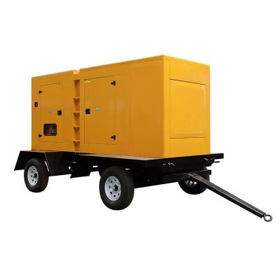 China Super Silence Diesel Generators With Wheels 80kw 100kva Classic Movable Trailer Generator Enclosure CE ISO Approved XHYM-80GF for sale