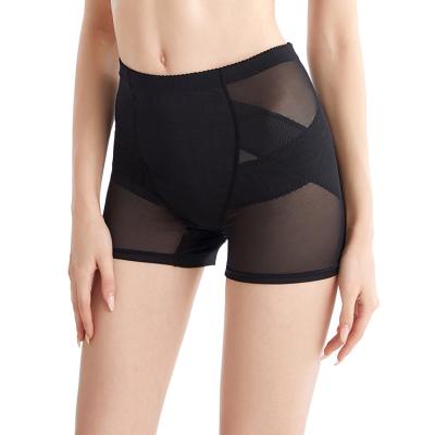 China Antibacterial Women's Slim Abdominal Control Cream High Waist Training Butt Lifter Body Shaper Shorts for sale