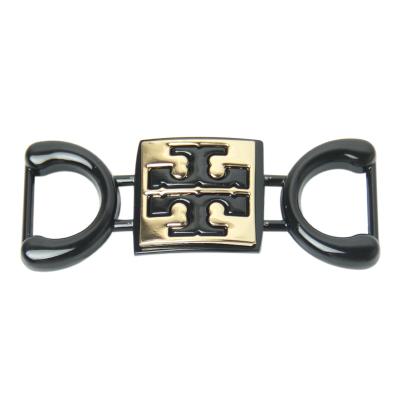 China Nickel Free / Lead Free / Eco - Friendly Shoe Chain Decoration Black Guangzhou Metal Shoe Buckles for sale