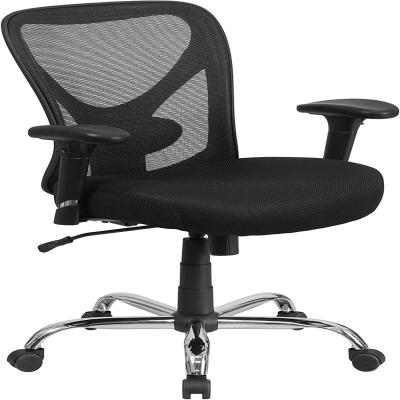 China Commercial Furniture Adjustable Mesh Chair Ergonomic Office Chair with Padded Armrest for sale