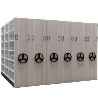 China Filing Storage Cabinet Office Furniture Archive Rack Mechanical Mobile Storage Shelving for sale