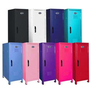 China Toy Furniture Single lockable iron metal hockey gym desktop small pink mini box lockers for sale