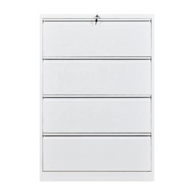 China Wide Drawer File Cabinet Lateral Filing Cabinet Metal 4 tier Drawer File Storage Cabinet for sale