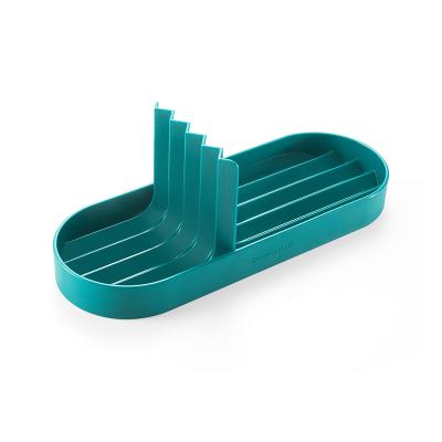 China New Design Sustainable Export Dish Plastic Drain Basket Sink Organizer Kitchen Storage Organizer for sale