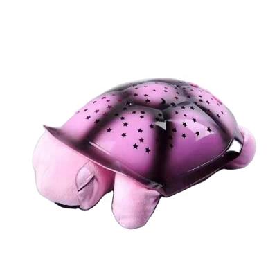 China High quality children's plush turtle projection lamp music starry sky night light baby sleep glowing gypsophila for sale