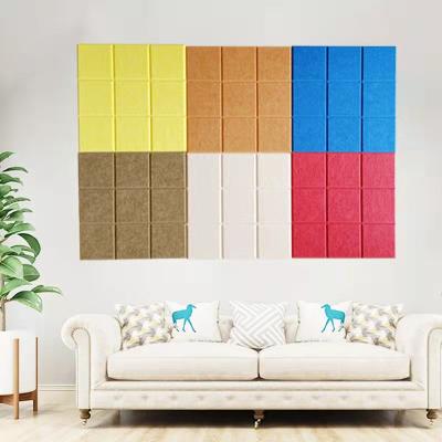 China Sound Absorption Jiugongge Board Bedroom Dormitory Wall Decoration Custom Felt Color Highly Efficient Acoustic Decoration for sale