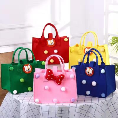 China Wholesale Felt Fashion One-Shoulder Folding Makeup Square Shopping Bag for sale