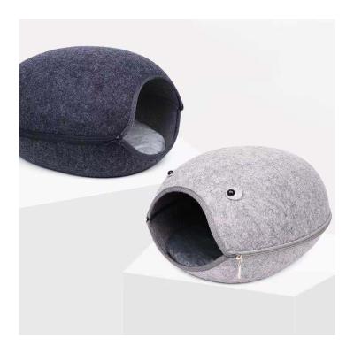 China Stocked Hot Sale Quality Modern Stools Cat House Felt Fabric Indoor / Outdoor Cat House for sale