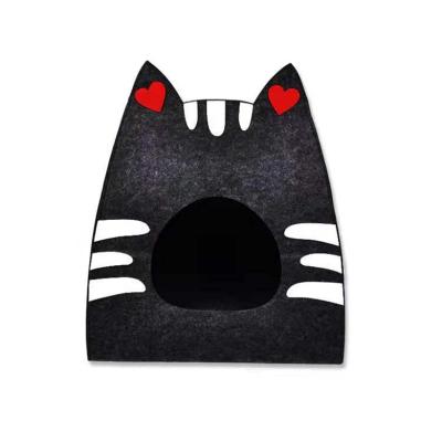 China Customized High Quality Useful Stocked Cat Shape Cartoon Felt China Cat Litter for sale