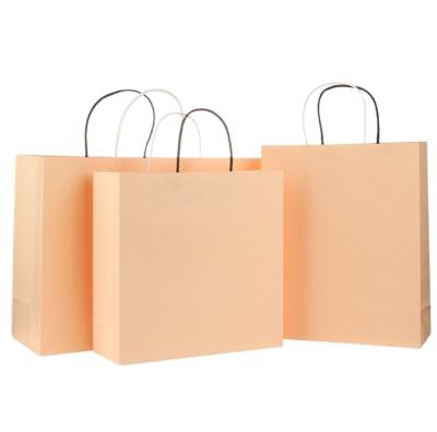 China Recycled Materials sCustomize Printing Logo Brown To Go Lunch Take Out Bags Large Bottom Wide Bottom Kraft Paper Bag Kraft Paper Bag for sale