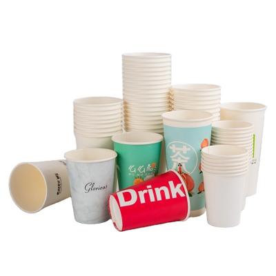 China Handmade drink is made of paper material with fancy wallpaper cups single wall biodegradable disposable craft 2.5 Oz-24 oz paper for sale