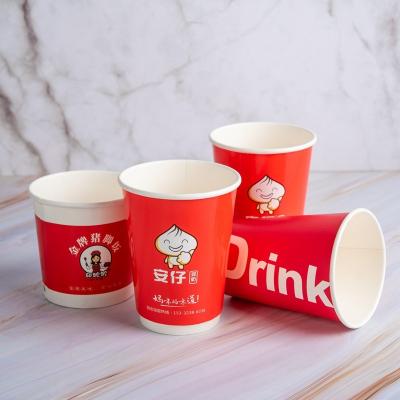 China Handmade disposable single wall paper cup factory wholesale price suitable for various occision disposable paper cups for sale