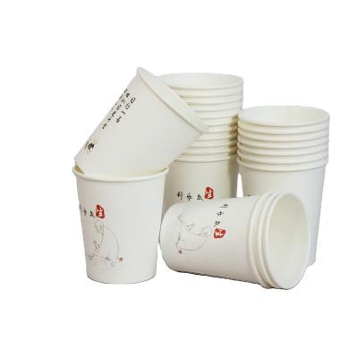 China 8oz 12oz 16oz Handmade Customized Printing Double Wall Coffee Disposable Paper Cup With Lid for sale