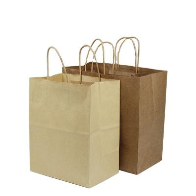 China Food Grade Craft Paper Bag Craft Handmade Custom Recycled Paper Bag With Logo Printing Craft Paper Bag for sale