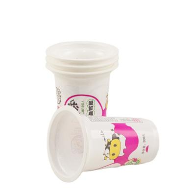 China Single Wall Custom Logo Paper Ice Cream Cup Liner Biodegradable Yogurt Yogurt Package for sale