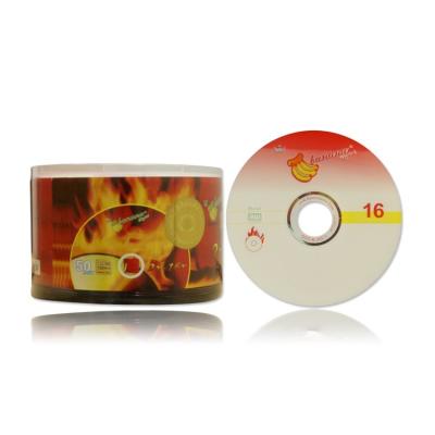 China Bulk banana brand blank single layer optical discs with 4.7GB blank dvd for sale