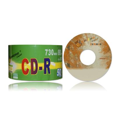 China High Quality Blank Banana CD-R Summer 700MB 52X Silver Single Layer for sale