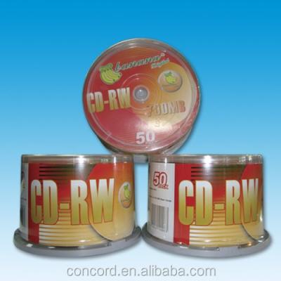 China Banana single layer design red CD RW with best price for sale