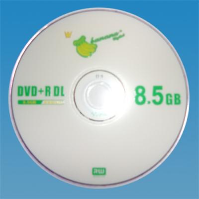 China Dual Layer BANANA WHITE DVDR8X DL DVD+R 8.5GB Double Extended DISC for sale