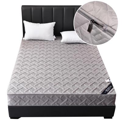 China Anti Dust Mite Luxury Quilted Mattress Cover With Zipper Queen Twin Fitted Sheet Six Sides Mattress Protector Removable Enclosed Pad for sale