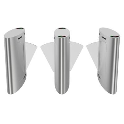 中国 Security Access Control Automatic Doule Lane Flap Barrier Entrance Single/Dual Core Flap Turnstile 販売のため