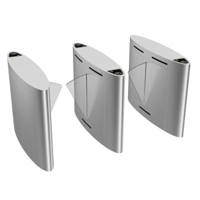 중국 Stainless Steel Automatic Flap Barrier with Double Mechanism Infrared Anti-clipping function 판매용