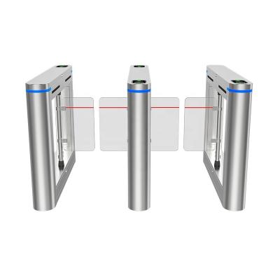 中国 Access Control Flap Half Height Swing Turnstile Gate 304 Stainless Steel 販売のため