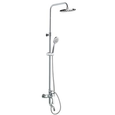 China With High Quality Sliding Bar Washroom Shower Set Black Stainless Steel Shower Set for sale