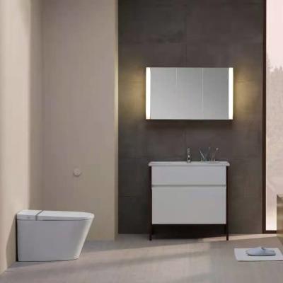 China AXENT Toilet Set Bathroom Unit Luxury Portable Basin Cabinet Mirror Modern Toilet Bucket Cabinet Small for sale