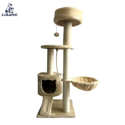 China China Factory Hot Selling Viable Good Prices Indoor Daily Cat Scratching Tree Wooden Cat Toys Daily Tree for sale