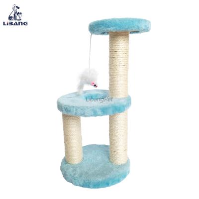 China Hot Selling Viable Hot Selling Diy Cat Tree Toy Cat Tree XL and Blue for sale