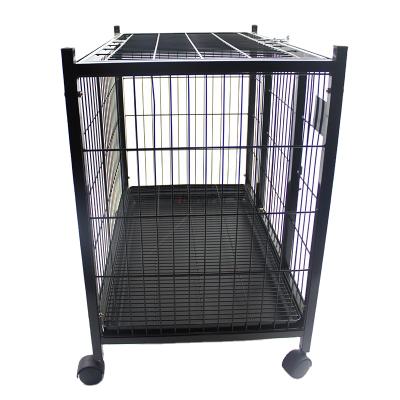 China 2021 High Quality Viable Portable Foldable Thick Wire Dog Cage Material Wire Mesh Cage Iron for sale