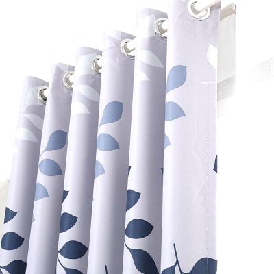 China Homeware Flame Retardant White Heat Transfer Printing Polyester Blocking Lightweight Curtain Fabric for sale