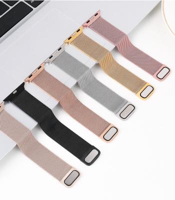 China Stainless Steel Stainless Steel Milanese Strap For Apple Watch 6 SE Band 44mm 40mm 42mm 38mm iWatch Series 345 Strap Magnetic Loop Smartwatch for sale