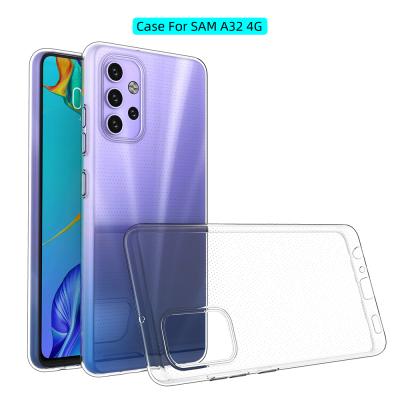 China Anti-drop For Samsung Galaxy A32 Clear Case, Anti-scratch Ultra Thin Slim Flexible Gel Rubber Soft TPU Phone Case Cover For Samsung A32 4G for sale