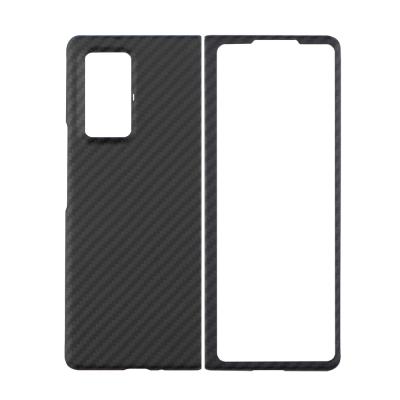 China Anti-drop Carbon Fiber Cover For Samsung Galaxy Z Fold 2 Case Aramid Fiber Case SM F916B SM F916N W21 Z Fold 2 5G Phone Shell for sale