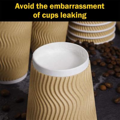 China Popular Disposable Floral Espresso Juice Price Cold Drink Double Wall Coffee Cups (200ml) Design Paper Hot Stand 10 Ounce for sale