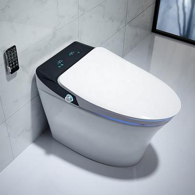 China Automatic Operation Ceramic One Piece Bathroom Floor Standing Electronic Smart Cabinet Toilet for sale