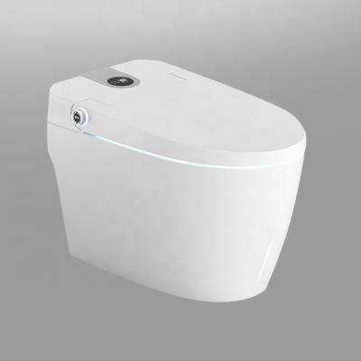 China Automatic Operation Modern Design Full Automatic Luxury Electric Bidet Flushing Wc Smart Toilet for sale