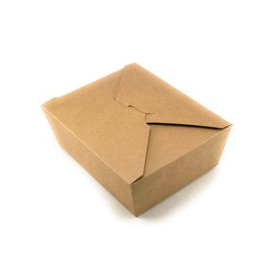 China Recycled Material Competitive Price Biodegradable Kraft Paper Food Package Brown Cardboard Box For Burger for sale