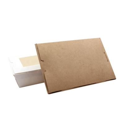 China Hot Sale Material Recycled Flat Cardboard Kraft Paper White Modern New Design Cardboard Box With Clear Window for sale