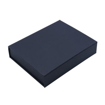 China Recycled Material Custom Logo Magnetic Blue Reusable Glossy Chocolate Flat Pack Lamination Cardboard Box for sale