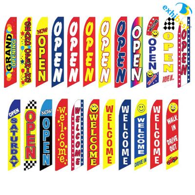 China Wholesale Custom Polyester Swooper FLYING Flying Flag for sale