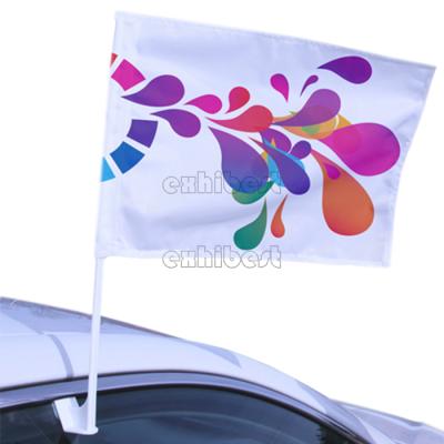 China Health care institutes polyester flags and material banners and flagpole plastic material wholesale car flag for sale