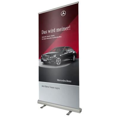 China Advertising Advertising Retractable Scroll Roll Up Horizontal Banner Stand for sale