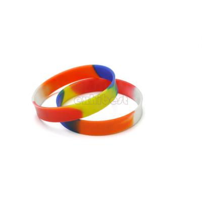 China Soft Rubber Wristband PVC Silicone Rubber Wristband Eco - Friendly Customized for sale